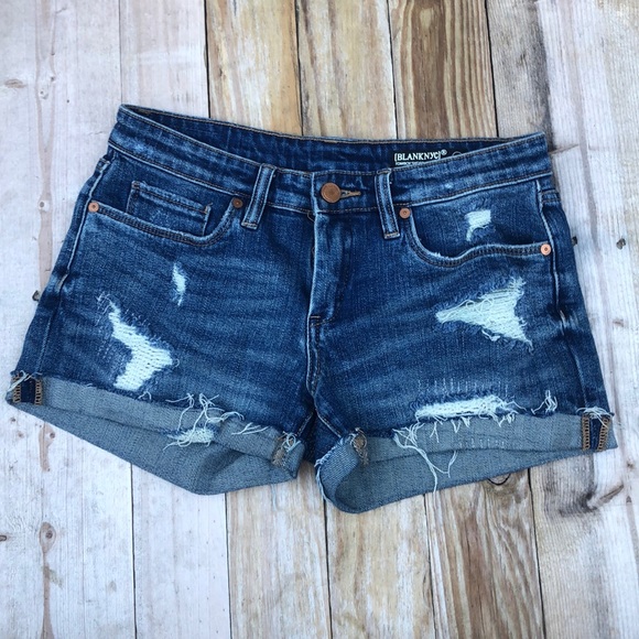 blank denim shorts